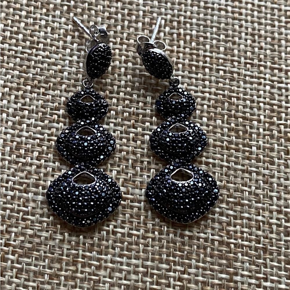 FZN Black Pave Dangle Earrings!!!